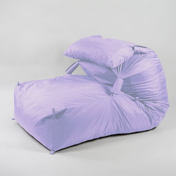Fotoliu Yoga XL si Perna Pufrelax, Material Impermeabil, Lilac
