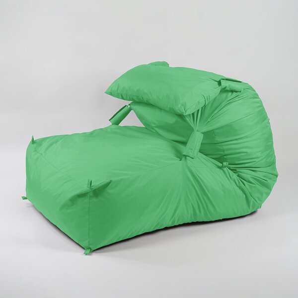 Fotoliu Yoga XL si Perna Pufrelax, Material Impermeabil - Green Apple