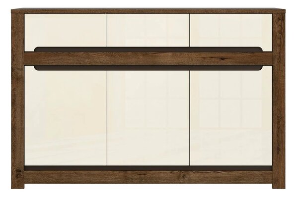 Comoda RUSO KOM3D3S, nuc/bej, PAL, 149x46x99 cm