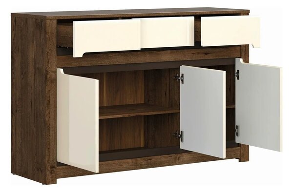 Comoda RUSO KOM3D3S, nuc/bej, PAL, 149x46x99 cm