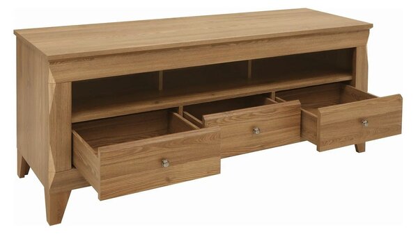 Comoda TV BERGEN RTV3S, stejar auriu, PAL, 156x47x64 cm