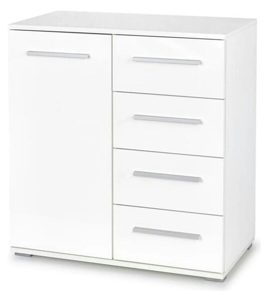 Comoda LIMA KM2, alb, PAL, 77x40x82 cm