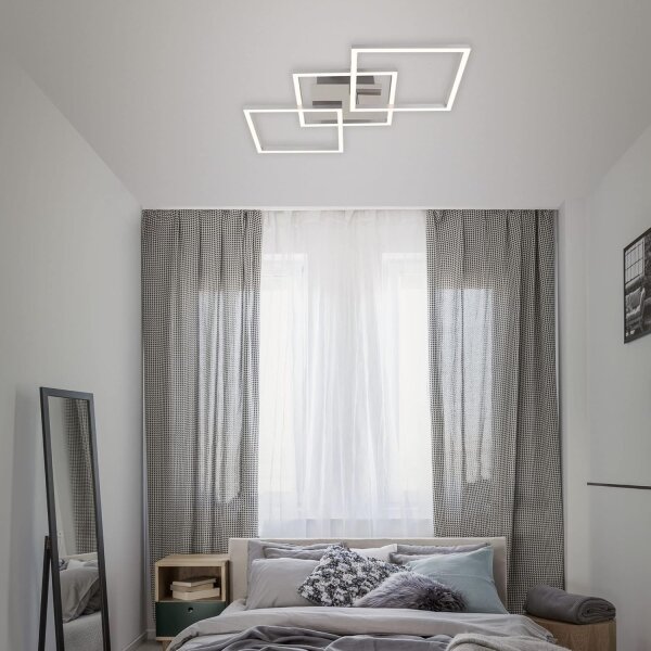 Plafonieră LED/33W/230V/3000K, crom mat