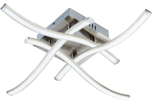 Plafonieră LED 4x 2,6 W/230 V/3000 K, crom mat