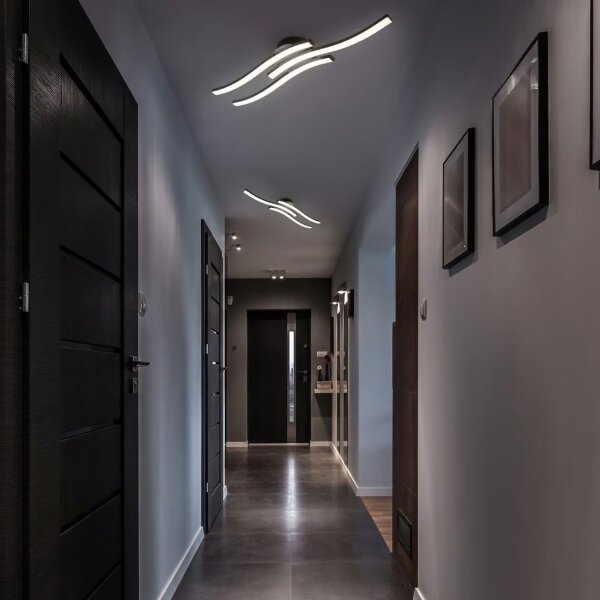 Plafonieră LED 3x6W/230V 2700K negru