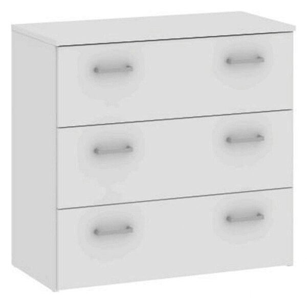 Comoda GARBO 3, alb, PAL melaminat, 74x36x70 cm