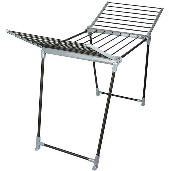 Erga Model 205, uscător de rufe pliabil stabil 170x61x97 cm, negru-gri, ERG-SEP-1251SSM205BKI