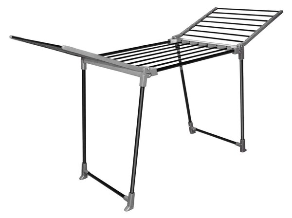 Erga Model 205, uscător de rufe pliabil stabil 170x61x97 cm, negru-gri, ERG-SEP-1251SSM205BKI