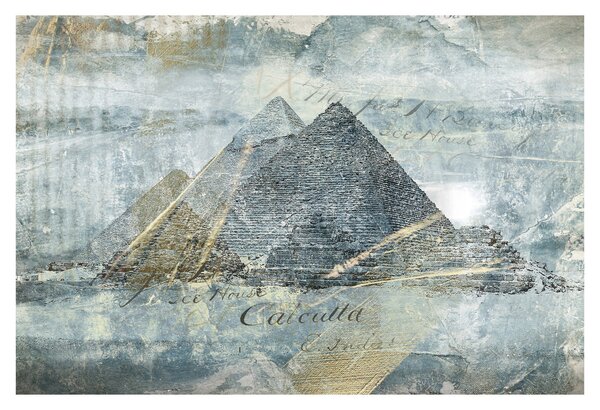 Tablou - Piramide în filtru albastru (90x60 cm)