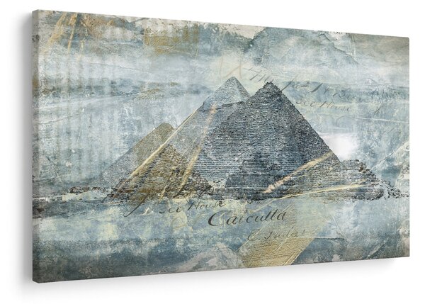 Tablou - Piramide în filtru albastru (90x60 cm)