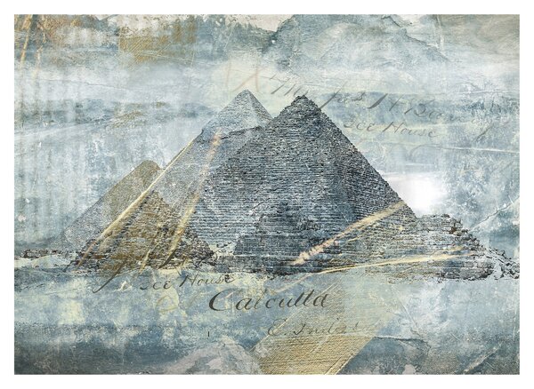 Tablou - Piramide în filtru albastru (70x50 cm)