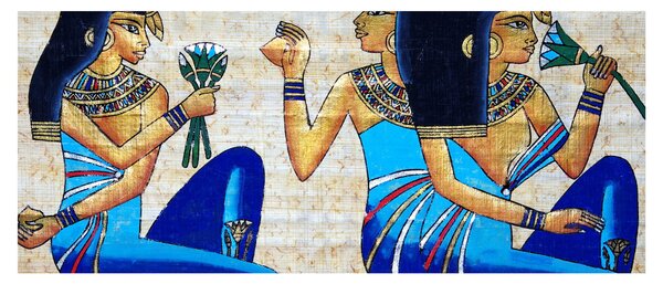 Tablou - Picturi egiptene (120x50 cm)