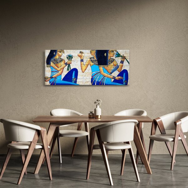 Tablou - Picturi egiptene (120x50 cm)
