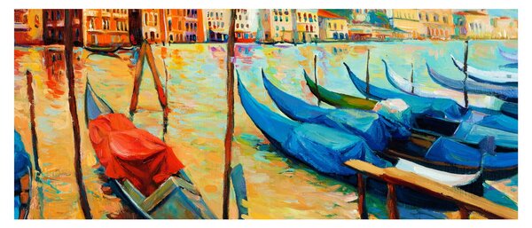 Tablou - Port în Veneția (120x50 cm)