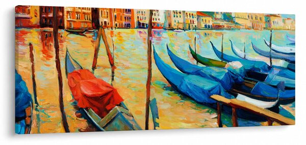 Tablou - Port în Veneția (120x50 cm)