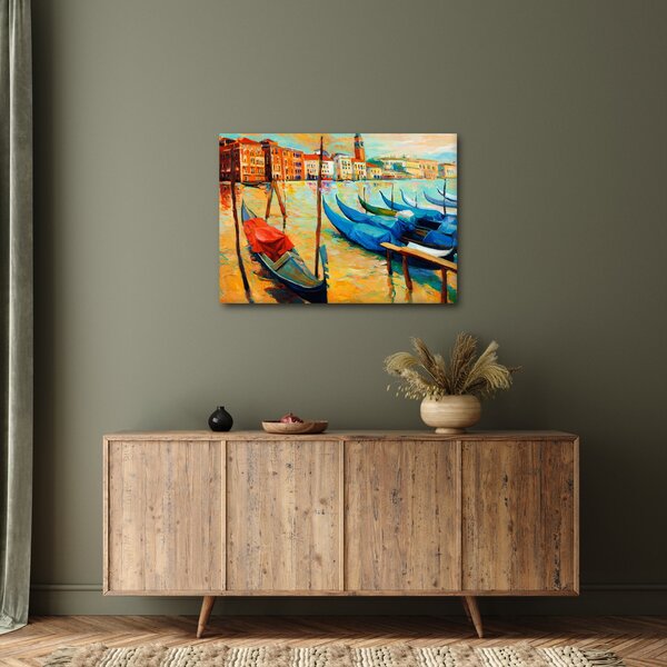 Tablou - Port în Veneția (70x50 cm)