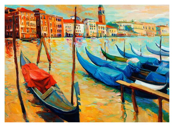 Tablou - Port în Veneția (70x50 cm)
