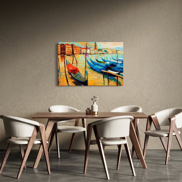 Tablou - Port în Veneția (90x60 cm)
