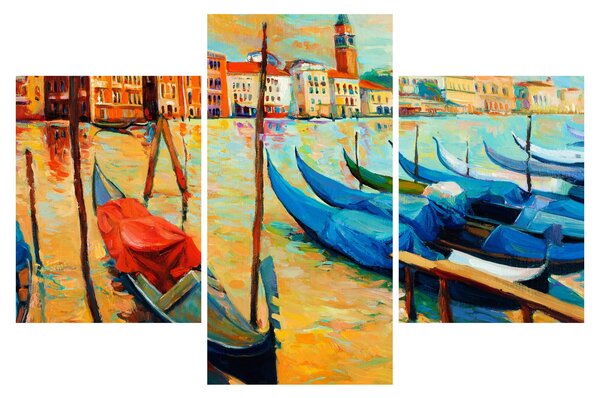 Tablou - Port în Veneția (90x60 cm)