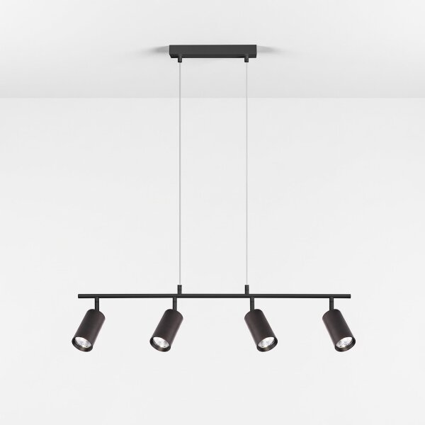 Brilagi - Lampă suspendată pe cablu SELE 4xGU10/30W/230V negru
