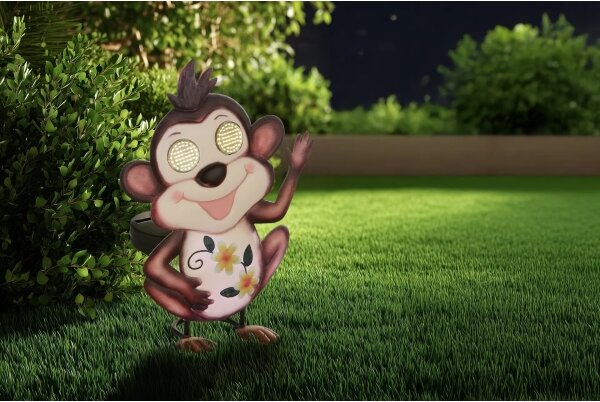 Globo 36332A - Lampă solară LED 104xLED/0,06W/3V IP44, în formă de maimuță