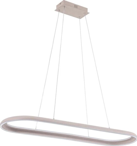 Lustră LED CASHMERE pe cablu, 80 W, 230 V, 30 x 100 cm, bej