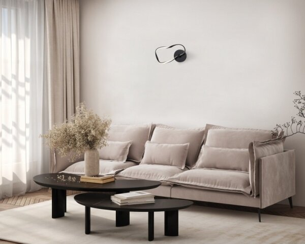 ITALUX WL-22782-BK - Aplică de perete LED AMAYA, 20W, 230V, neagră