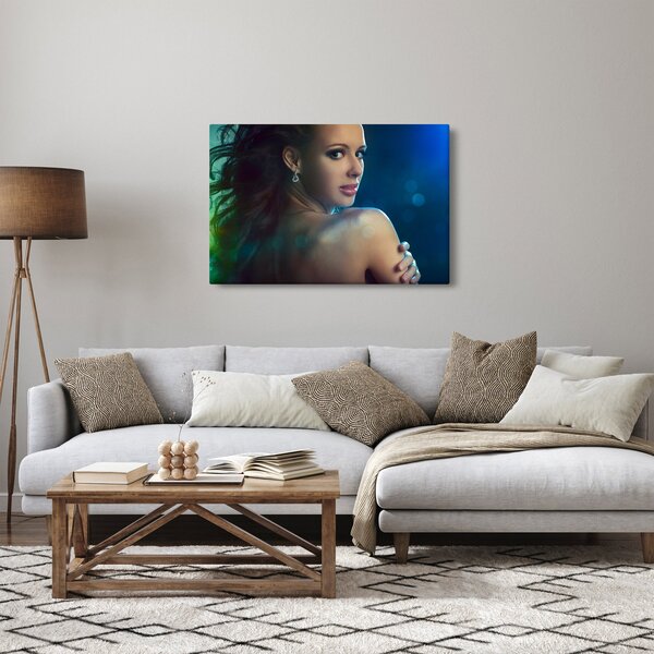 Tablou - Privirea unei femei tinere (90x60 cm)