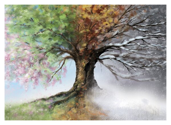 Tablou - Arborele celor patru anotimpuri (70x50 cm)