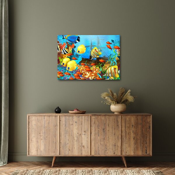 Tablou - Recif de corali colorat (70x50 cm)