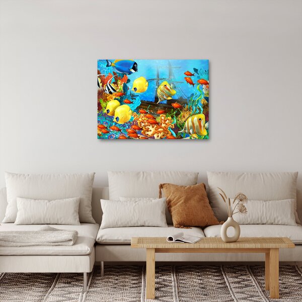 Tablou - Recif de corali colorat (70x50 cm)