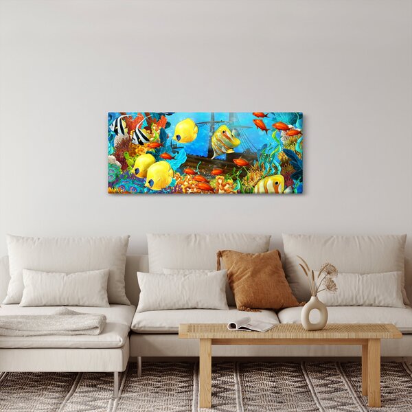 Tablou - Recif de corali colorat (120x50 cm)