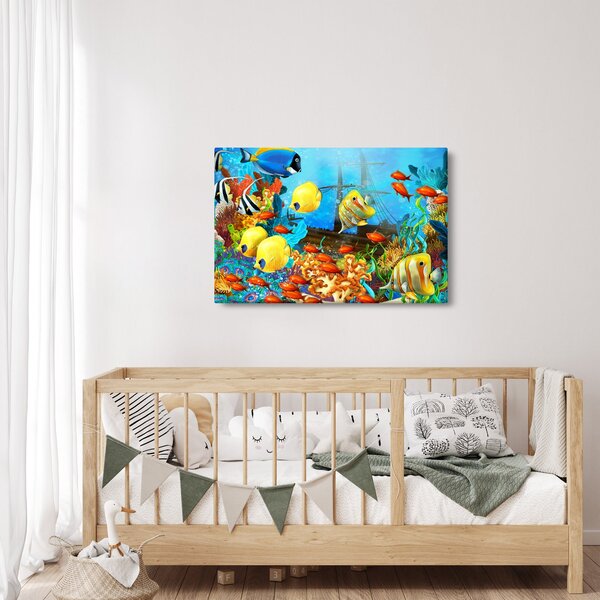 Tablou - Recif de corali colorat (90x60 cm)