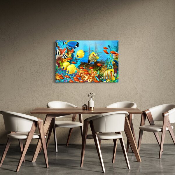 Tablou - Recif de corali colorat (90x60 cm)