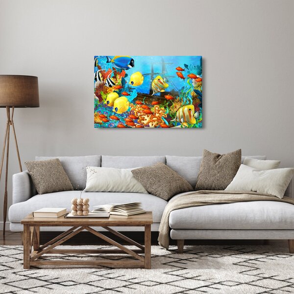 Tablou - Recif de corali colorat (90x60 cm)