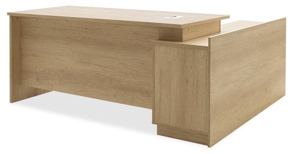 Birou profesional Amazon colt stanga, Sonoma, 180x160x76 cm