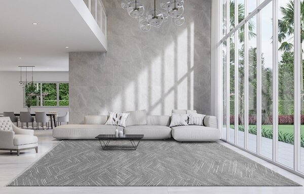 Covor Living Dormitor, Model Opus 54355 670, Gri 80x150
