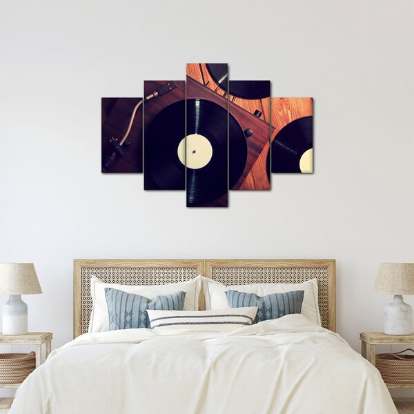 Tablou - Discuri de gramafon (150x105 cm)
