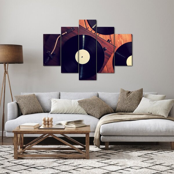 Tablou - Discuri de gramafon (150x105 cm)