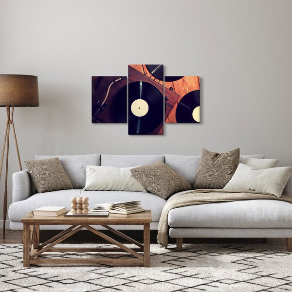 Tablou - Discuri de gramafon (90x60 cm)