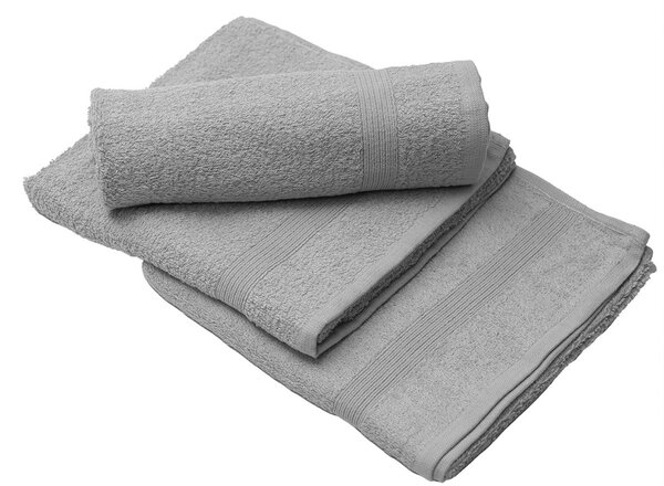 Prosop ELEGANZA 50x100 cm gri deschis, 100% bumbac