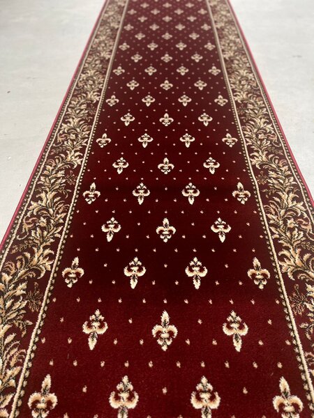 Traversa Festonata, Model Bisericesc 15033 210, Latime 150 cm, Rosu Grena 150 x 300
