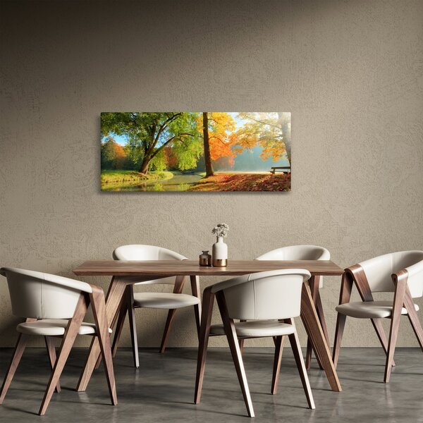 Tablou - Peisaj liniștit de toamnă (120x50 cm)