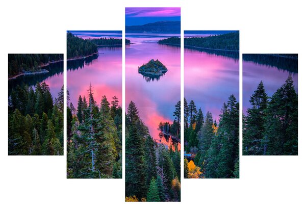 Tablou - Lacul Tahoe, Sierra Nevada, California, SUA (150x105 cm)