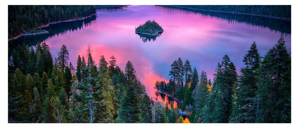 Tablou - Lacul Tahoe, Sierra Nevada, California, SUA (120x50 cm)