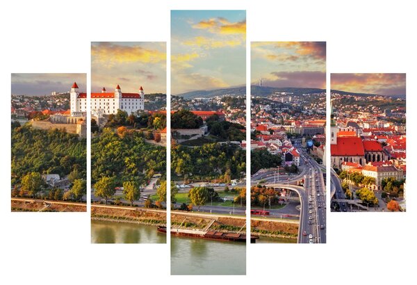 Tablou - Panorama bratislavei, Slovacia (150x105 cm)