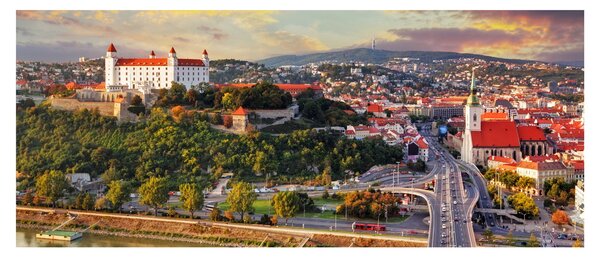Tablou - Panorama bratislavei, Slovacia (120x50 cm)