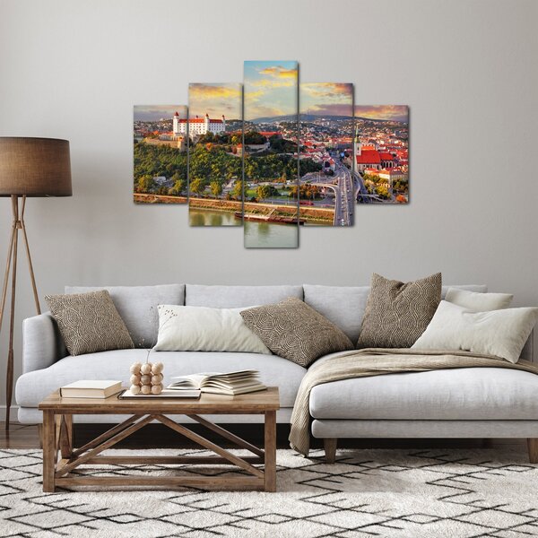 Tablou - Panorama bratislavei, Slovacia (150x105 cm)