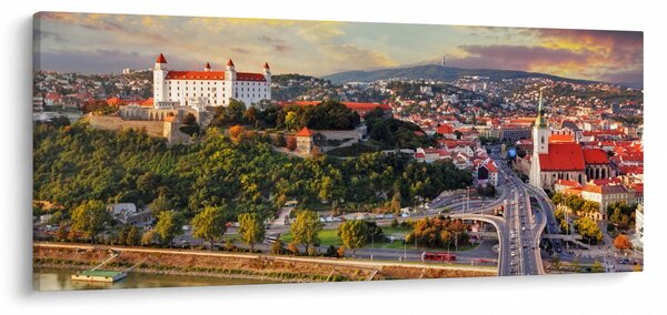 Tablou - Panorama bratislavei, Slovacia (120x50 cm)
