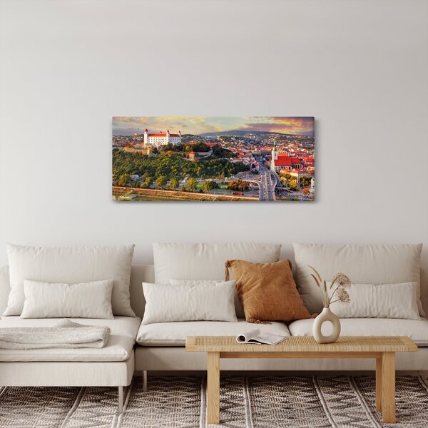 Tablou - Panorama bratislavei, Slovacia (120x50 cm)